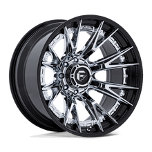 Charger l'image dans la galerie, FC402PB22128044N - Fuel Off-Road FC402 Catalyst 22X12 8X165.1 ET -44mm Chrome with Gloss Black Lip - Fuel Off-Road Wheels Canada