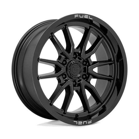 D76020908450 - Fuel Off-Road D760 Clash 20X9 6X139.7 1mm Gloss Black - Fuel Off-Road Wheels Canada