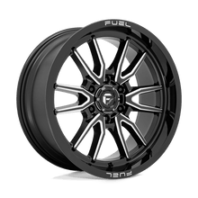 Charger l'image dans la galerie, D76120908950 - Fuel Off-Road D761 Clash 20X9 6X135 1mm Gloss Black Milled - Fuel Off-Road Wheels Canada