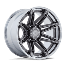 Charger l'image dans la galerie, FC401AP20106318N - Fuel Off-Road FC401 Brawl 20X10 6X135 -18MM Platinum With Chrome Lip - Fuel Off-Road Wheels Canada