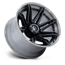 Charger l'image dans la galerie, FC401BT24126844N - Fuel Off-Road FC401 Brawl 24X12 6X139.7 -44MM Gloss Black With Brushed Gray Tint Face &amp; Lip - Fuel Off-Road Wheels Canada
