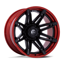 Load image into Gallery viewer, FC401MQ24126344N - Fuel Off-Road FC401 Brawl 24X12 6X135 -44MM Matte Black With Candy Red Lip - Fuel Off-Road Wheels Canada