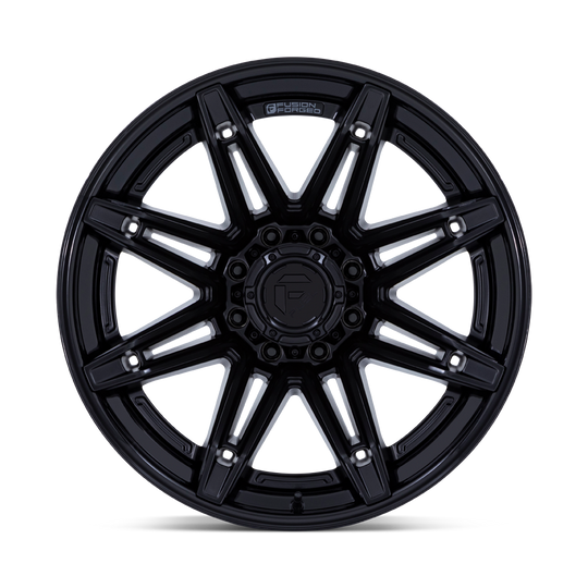 FC401MX20108718N - Fuel Off-Road FC401 Brawl 20X10 8X170 -18MM Matte Black With Gloss Black Lip - Fuel Off-Road Wheels Canada