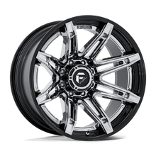 Charger l'image dans la galerie, FC401PB24128844N - Fuel Off-Road FC401 Brawl 24X12 8X180 -44MM Chrome With Gloss Black Lip - Fuel Off-Road Wheels Canada