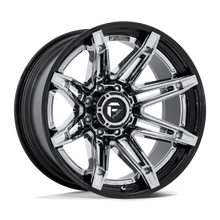 Charger l'image dans la galerie, FC401PB22106318N - Fuel Off-Road FC401 Brawl 22X10 6X135 -18MM Chrome With Gloss Black Lip - Fuel Off-Road Wheels Canada