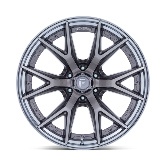 FC402AP20106818N - Fuel Off-Road FC402 Catalyst 20X10 6X139.7 -18MM Platinum With Chrome Lip - Fuel Off-Road Wheels Canada