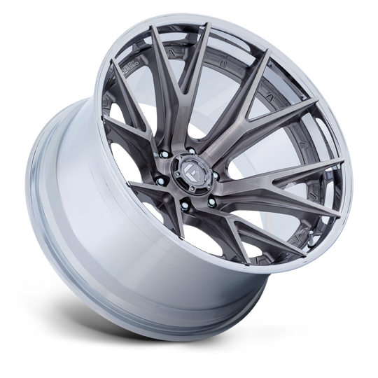 FC402AP22126844N - Fuel Off-Road FC402 Catalyst 22X12 6X139.7 -44MM Platinum With Chrome Lip - Fuel Off-Road Wheels Canada