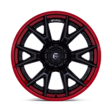 Load image into Gallery viewer, FC402MQ20906801 - Fuel Off-Road FC402 Catalyst 20X9 6X139.7 01MM Matte Black With Candy Red Lip - Fuel Off-Road Wheels Canada