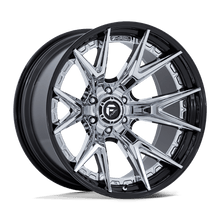 Load image into Gallery viewer, FC402PB18906301 - Fuel Off-Road FC402 Catalyst 18X9 6X135 ET 1mm Chrome with Gloss Black Lip - Fuel Off-Road Wheels Canada