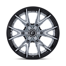Charger l'image dans la galerie, FC402PB22106818N - Fuel Off-Road FC402 Catalyst 22X10 6X139.7 -18MM Chrome With Gloss Black Lip - Fuel Off-Road Wheels Canada