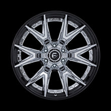 Load image into Gallery viewer, FC402PB22106818N - Fuel Offroad FC402 Catalyst 22X10 6X139.7 -18MM Chrome With Gloss Black Lip - Fuel Offroad Wheels Canada