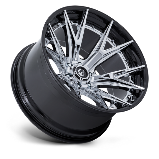 FC402PB24126344N - Fuel Off-Road FC402 Catalyst 24X12 6X135 -44MM Chrome With Gloss Black Lip - Fuel Off-Road Wheels Canada