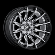 Load image into Gallery viewer, FC403PB22106818N - Fuel Offroad FC403 Burn 22X10 6X139.7 -18MM Chrome With Gloss Black Lip - Fuel Offroad Wheels Canada