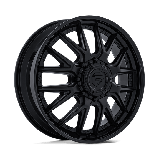 D406248292 - Fuel Off-Road D406 Catalyst Dually 24X8.25 8X200 ET 105mm Matte Black with Gloss Black Lip - Fuel Off-Road Wheels Canada