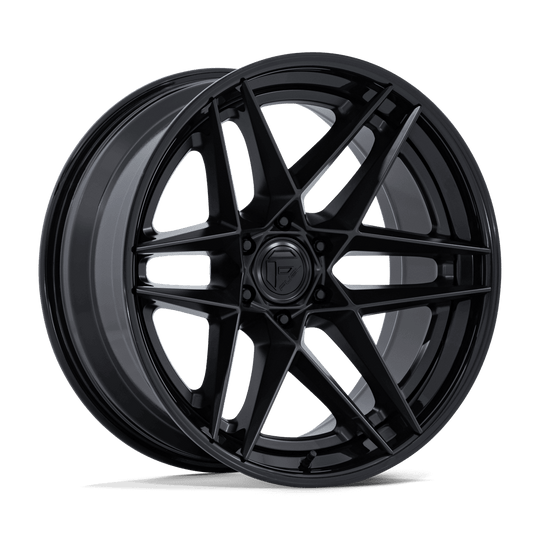 FC408MB22956820 - Fuel Off-Road FC408 Flight 22X9.5 6X139.7 ET 20mm Matte Black with Gloss Black Lip - Fuel Off-Road Wheels Canada