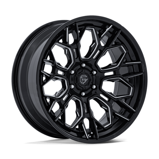 FC409BE22106318N - Fuel Off-Road FC409 Hive 22X10 6X135 ET -18mm Gloss Black Milled - Fuel Off-Road Wheels Canada