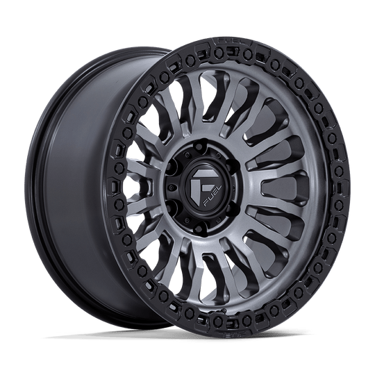 FC857AB18908501 - Fuel Off-Road FC857 Rincon 18X9 5X139.7 1mm Matte Gunmetal With Black Lip - Fuel Off-Road Wheels Canada