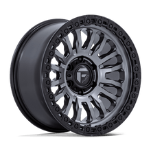 Load image into Gallery viewer, FC857AB17908512N - Fuel Off-Road FC857 Rincon 17X9 5X139.7 -12 mm Matte Gunmetal With Black Lip - Fuel Off-Road Wheels Canada