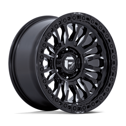FC857BE17855001N - Fuel Off-Road FC857 Rincon 17X8.5 5X127 ET -1mm Gloss Black Milled - Fuel Off-Road Wheels Canada