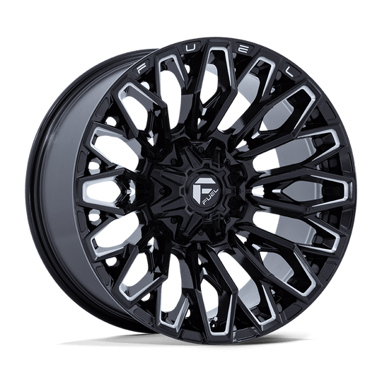 FC865BE20100018N - Fuel Off-Road FC865 Strike 20X10 BLANK ET -18mm Gloss Black Milled - Fuel Off-Road Wheels Canada