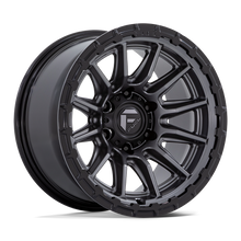 Charger l'image dans la galerie, FC866AB17856825 - Fuel Off-Road FC866 Piston 17X8.5 6X139.7 ET 25mm Matte Gunmetal with Gloss Black Lip - Fuel Off-Road Wheels Canada