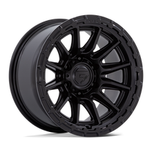 Load image into Gallery viewer, FC866MX17856325 - Fuel Off-Road FC866 Piston 17X8.5 6X135 ET 25mm Blackout with Gloss Black Lip - Fuel Off-Road Wheels Canada