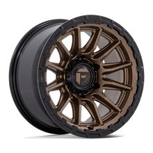 Load image into Gallery viewer, FC866ZB17851225 - Fuel Off-Road FC866 Piston 17X8.5 5X114.3 ET 25mm Matte Bronze with Gloss Black Lip - Fuel Off-Road Wheels Canada