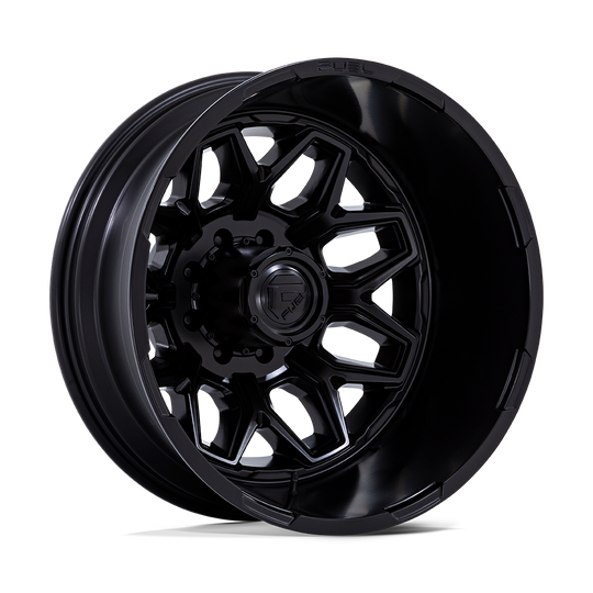 D87120827225 - Fuel Off-Road D871 Flux Dually 20X8.25 8X165.1 ET -201mm Blackout - Fuel Off-Road Wheels Canada