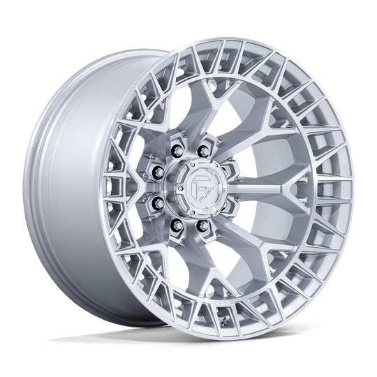 FC873SD20908801 - Fuel Off-Road FC873 Charger 20X9 8X180 ET 1mm Gloss Silver with Machined Face - Fuel Off-Road Wheels Canada