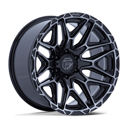 FC885BT20906320 - Fuel Off-Road FC885 Injector 20X9 6X135 ET 20mm Gloss Black Machined Face with Double Dark Tint - Fuel Off-Road Wheels Canada