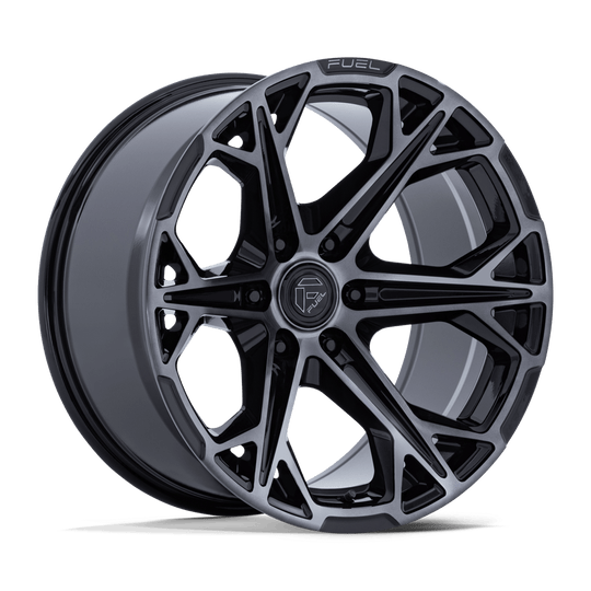 FC886BT20906801 - Fuel Off-Road FC886 Hammerhead 20X9 6X139.7 ET 1mm Gloss Black with Dark Tinted Clear Coat - Fuel Off-Road Wheels Canada
