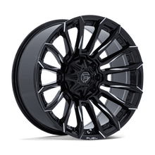 Load image into Gallery viewer, FC889BE22108318N - Fuel Off-Road FC889 Blade 22X10 5X127 / 5X139.7 ET -18mm Gloss Black Milled - Fuel Off-Road Wheels Canada