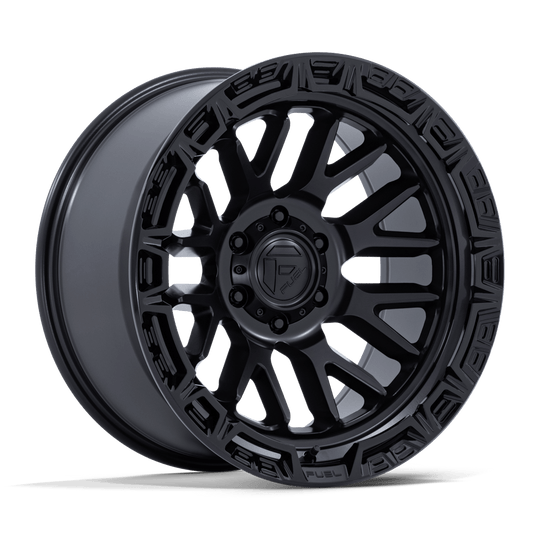 FC890MB20905001 - Fuel Off-Road FC890 Rail 20X9 5X127 ET 1mm Matte Black with Gloss Black Lip - Fuel Off-Road Wheels Canada
