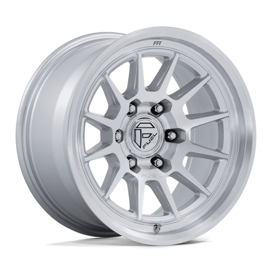 FC902SD17856425 - Fuel Off-Road FC902 Spur 17X8.5 6X114.3 ET 25mm Gloss Silver with Machined Face - Fuel Off-Road Wheels Canada