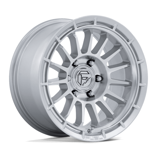 FC905SD17906301 - Fuel Off-Road FC905 Ascend 17X9 6X135 ET 1mm Gloss Silver with Machined Face - Fuel Off-Road Wheels Canada