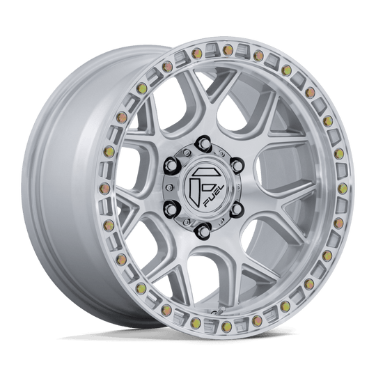 FC908SD17906312N - Fuel Off-Road FC908 Puma 17X9 6X135 ET -12mm Gloss Silver with Machined Face - Fuel Off-Road Wheels Canada