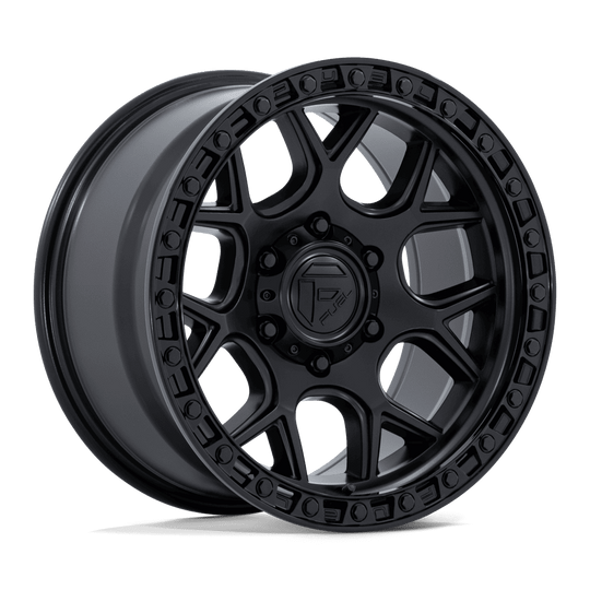 FC908MB17906312N - Fuel Off-Road FC908 Puma 17X9 6X135 ET -12mm Matte Black with Gloss Black Lip - Fuel Off-Road Wheels Canada