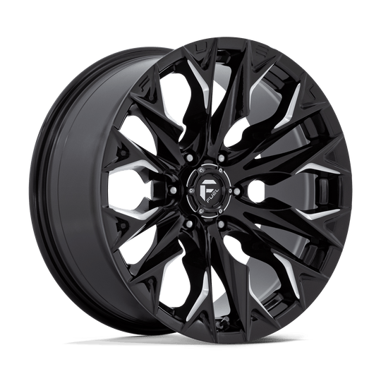 D80320908450 - Fuel Off-Road D803 Flame 20X9 6X139.7 1mm Gloss Black Milled - Fuel Off-Road Wheels Canada