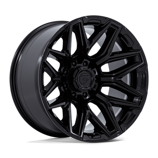 FC854BX22128044N - Fuel Off-Road Flux 22X12 8X165.1 ET -44mm Gloss Black - Fuel Off-Road Wheels Canada