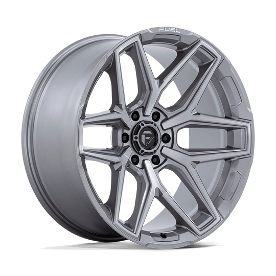 FC854AX24106300 - Fuel Off-Road Flux 24X10 6X135 ET 0mm Platinum - Fuel Off-Road Wheels Canada