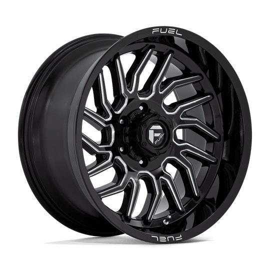 D80720008447 - Fuel Off-Road D807 Hurricane 20X10 6X139.7 -18 mm Gloss Black Milled - Fuel Off-Road Wheels Canada