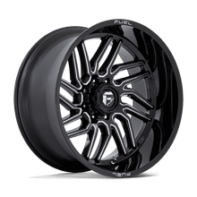 Load image into Gallery viewer, D80724208247 - Fuel Off-Road D807 Hurricane 24X12 8X165.1 -44 mm Gloss Black Milled - Fuel Off-Road Wheels Canada