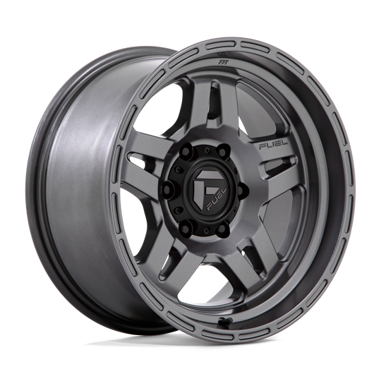 D80117858447 - Fuel Off-Road D801 Oxide 17X8.5 6X139.7 1mm Matte Gunmetal - Fuel Off-Road Wheels Canada
