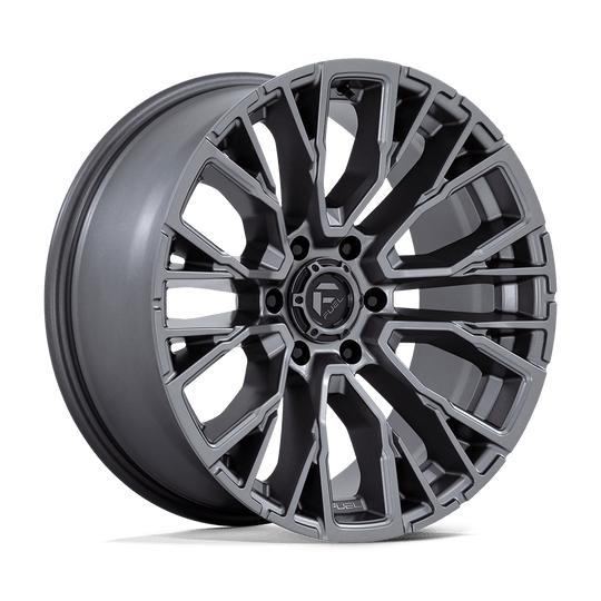 D84820908450 - Fuel Off-Road D848 Rebar 20X9 6X139.7 1mm Matte Gunmetal - Fuel Off-Road Wheels Canada