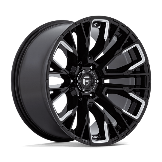 D84920008947 - Fuel Off-Road D849 Rebar 20X10 6X135 -18 mm Gloss Black Milled - Fuel Off-Road Wheels Canada