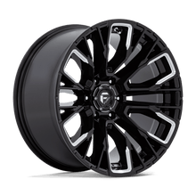 Load image into Gallery viewer, D84917908945 - Fuel Off-Road D849 Rebar 17X9 6X135 -12 mm Gloss Black Milled - Fuel Off-Road Wheels Canada