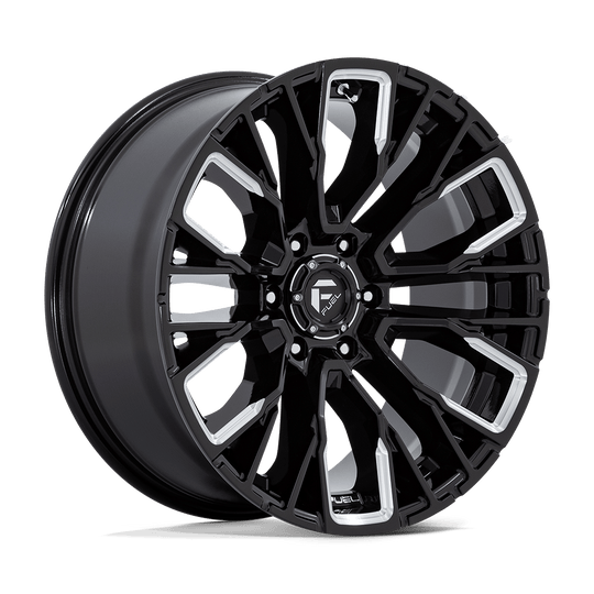 D84920908950 - Fuel Off-Road D849 Rebar 20X9 6X135 1mm Gloss Black Milled - Fuel Off-Road Wheels Canada