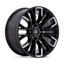 Charger l'image dans la galerie, D84920908457 - Fuel Off-Road D849 Rebar 20X9 6X139.7 20mm Gloss Black Milled - Fuel Off-Road Wheels Canada