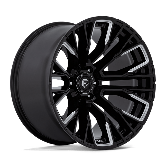 D84922208947 - Fuel Off-Road D849 Rebar 22X12 6X135 -44 mm Gloss Black Milled - Fuel Off-Road Wheels Canada