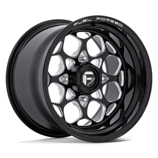 FV400BE15104800 - Fuel UTV FV400 Scepter UTV 15X10 4X137 0mm Gloss Black Milled - Fuel UTV Wheels Canada